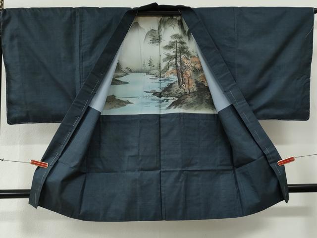 平和屋着物●男性　本場大島紬　アンサンブル　100亀甲　総詰め　正絹　逸品　未使用　CABG0100yc