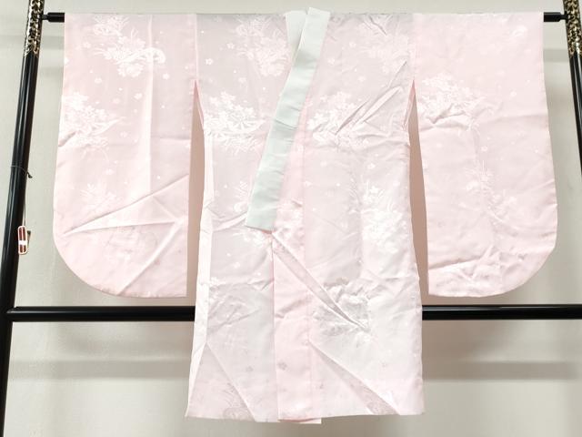 平和屋着物●小振袖　二尺袖・長襦袢セット　矢羽文　洗える着物　CABG0104yc