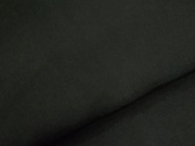 平和屋着物●男性　黒紋付　羽織セット　羽裏：富士・風景文　正絹　逸品　CABG0105yc