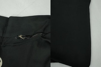 平和屋着物●男性　黒紋付　羽織セット　羽裏：富士・龍　正絹　逸品　CABG0107yc
