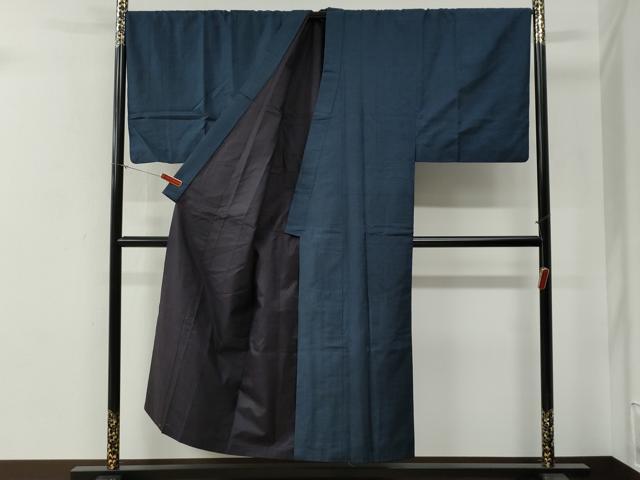 平和屋着物●男性　本場大島紬　アンサンブル　100亀甲　総詰め　羽裏：富士・龍　正絹　逸品　CABG0110yc