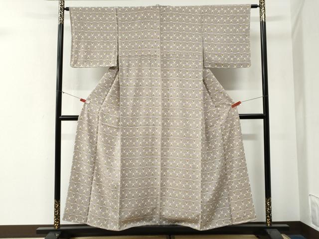 平和屋着物●上質な小紋　椿　正絹　逸品　未使用　CABG0114yc