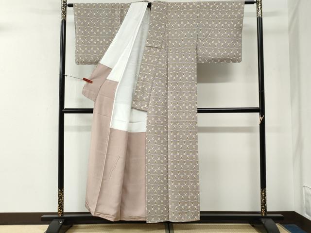 平和屋着物●上質な小紋　椿　正絹　逸品　未使用　CABG0114yc