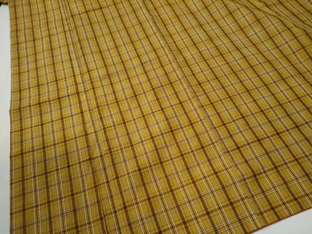平和屋着物●無形文化財　本場黄八丈　近藤傳　草木染　手織　紬　正絹　逸品　CABG0115yc