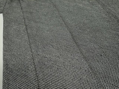 平和屋着物●大変加工の良い総絞り小紋　黒地　正絹　逸品　CABG0117yc