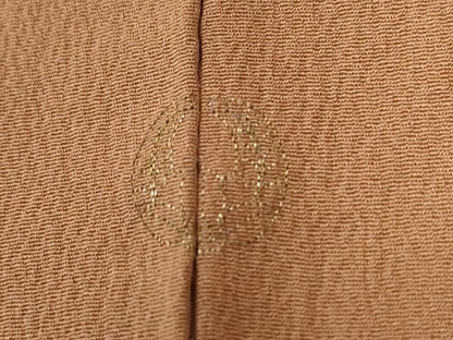 平和屋着物●訪問着　刺繍　松皮菱舞花文　金彩　正絹　逸品　CABG0123yc