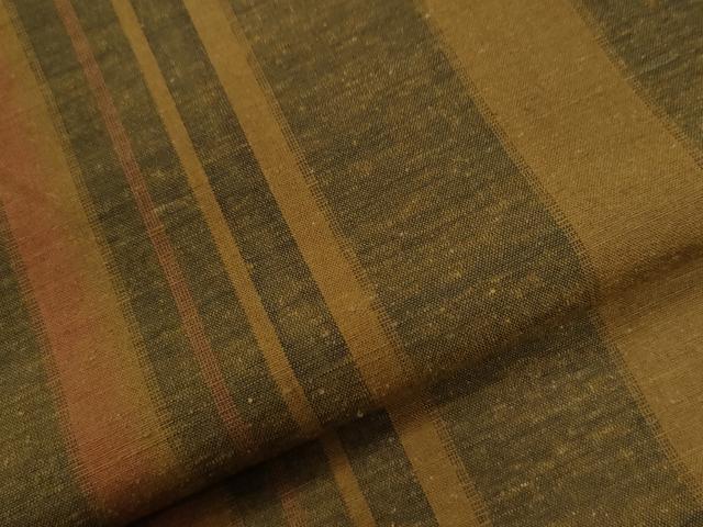 平和屋着物●上質な紬　縞　正絹　逸品　CABG0125yc