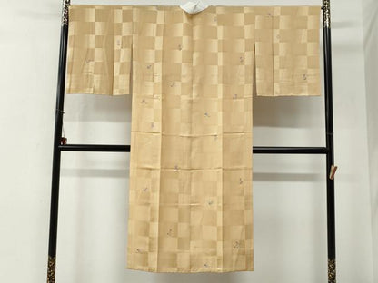 平和屋着物●長襦袢　無双仕立て　ミミズク　やまと金ラベル　正絹　逸品　未使用　CABG0129yc