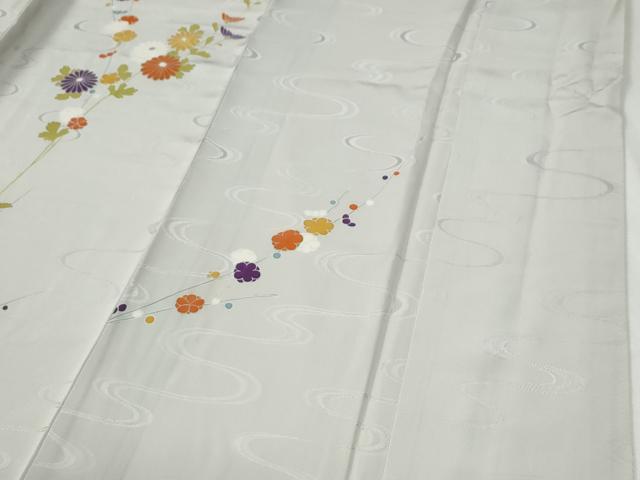 平和屋着物●創業460年・千總　訪問着　駒刺繍　菊花文　金彩　三越扱い　正絹　逸品　未使用　CABG0131yc