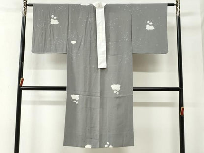 平和屋着物●長襦袢　無双仕立て　兎　正絹　逸品　CABG0148yc