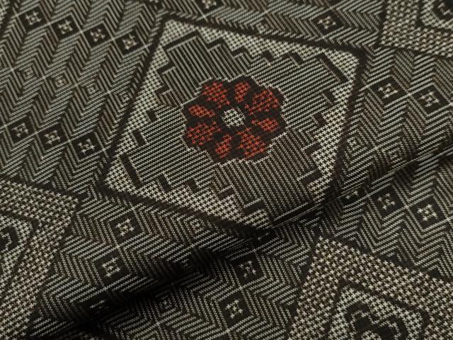 平和屋着物●本場大島紬　龍郷絣　証紙付き　正絹　逸品　CABG0150yc