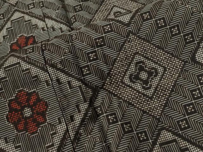 平和屋着物●本場大島紬　龍郷絣　証紙付き　正絹　逸品　CABG0150yc