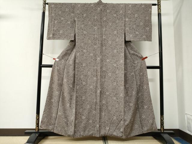平和屋着物●江戸小紋　楓舞花文　正絹　逸品　CABG0155yc