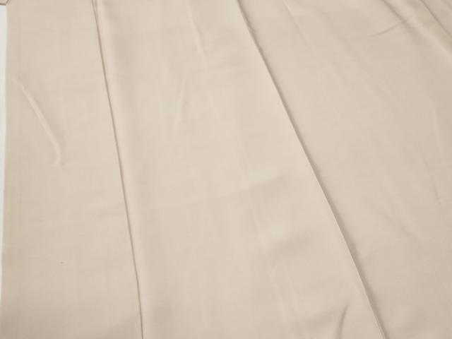 平和屋着物●上質な色無地　灰梅色　御召縮緬　正絹　逸品　CABG0160yc