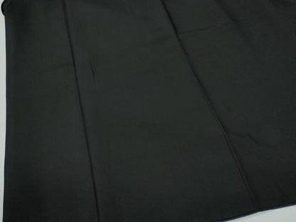 平和屋着物●男性　黒紋付　羽織セット　羽裏：破れ色紙風景文　正絹　逸品　CABG0182yc