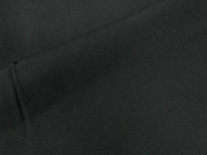 平和屋着物●男性　黒紋付　羽織セット　羽裏：破れ色紙風景文　正絹　逸品　CABG0182yc