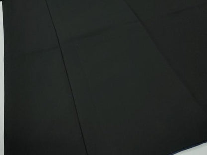 平和屋着物●男性　黒紋付　羽織セット　羽裏：破れ色紙風景文　正絹　逸品　CABG0184yc