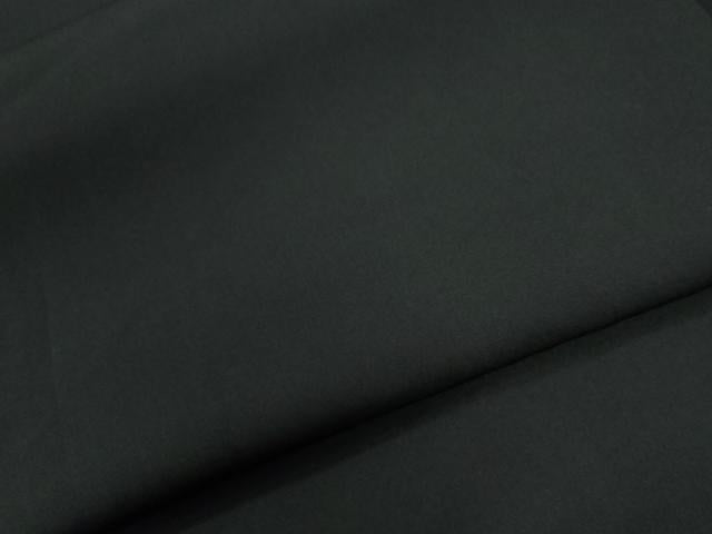 平和屋着物●男性　黒紋付　羽織セット　羽裏：破れ色紙人物文　正絹　逸品　CABG0185yc