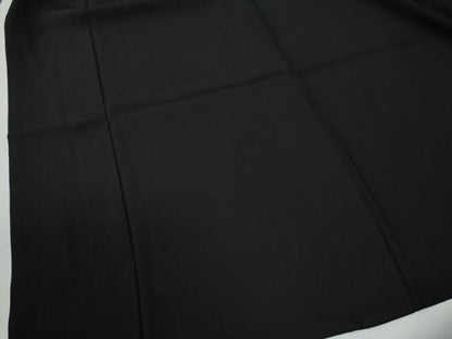平和屋着物●男性　黒紋付　羽織セット　羽裏：人物渡り橋風景文　キングサイズ　正絹　逸品　CABG0186yc