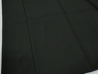平和屋着物●男性　黒紋付　羽織セット　羽裏：遠山風景文　キングサイズ　正絹　逸品　CABG0188yc
