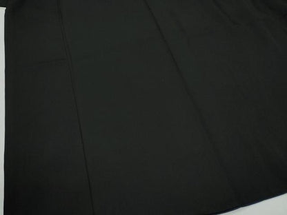平和屋着物●男性　黒紋付　羽織セット　羽裏：立波鳳凰　正絹　逸品　CABG0189yc