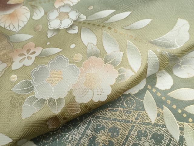 平和屋着物●訪問着　辻が花　暈し染め　金彩　正絹　逸品　未使用　CABG0191yc