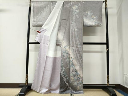 平和屋着物●訪問着　辻が花　絞り　暈し染め　金彩　正絹　逸品　CABG0197yc