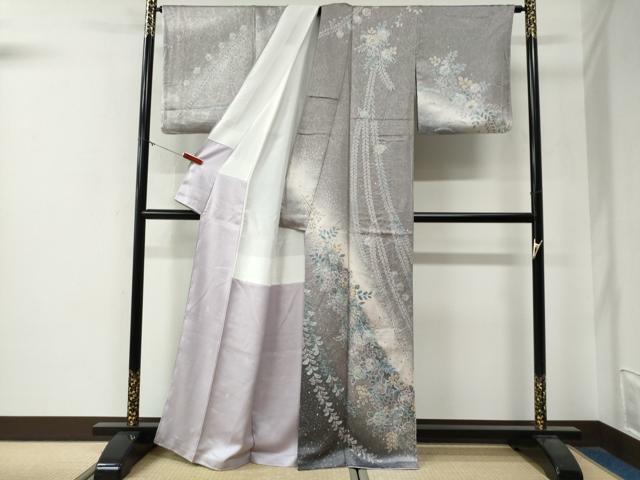 平和屋着物●訪問着　辻が花　絞り　暈し染め　金彩　正絹　逸品　CABG0197yc