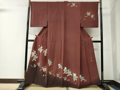 平和屋着物●訪問着　作家物　童うた　暈し染め　正絹　逸品　CABG0199yc