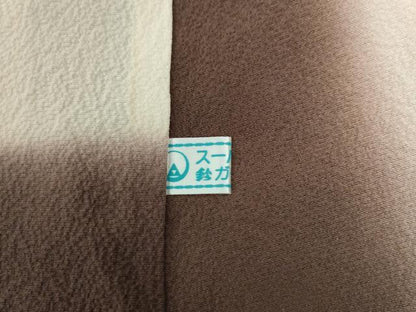 平和屋着物●上質な色無地　黒茶色　鈴乃屋扱い　正絹　逸品　未使用　CABG0200yc