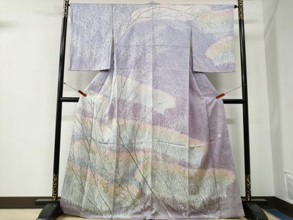 平和屋着物●訪問着　作家物　草木文　正絹　逸品　CABG0201yc