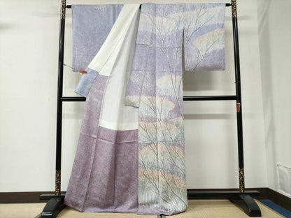 平和屋着物●訪問着　作家物　草木文　正絹　逸品　CABG0201yc