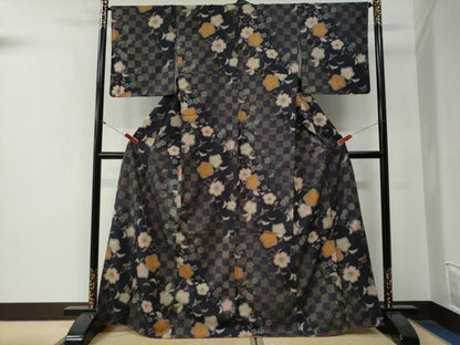 平和屋着物●訪問着　辻が花　金彩　洗える着物　未使用　CABG0214yc