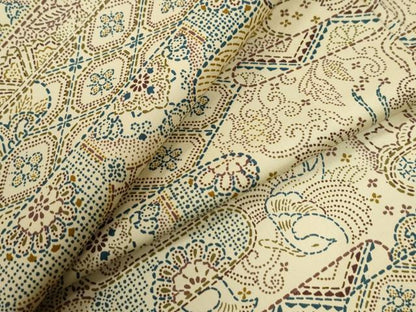 平和屋着物●本場染大島紬　エ霞鳳凰花唐草文　正絹　逸品　CABG0222yc