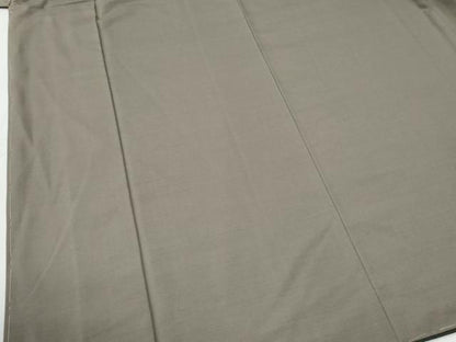 平和屋着物●男性　紬　アンサンブル　色無地　生壁色　正絹　逸品　未使用　CABG0244yc