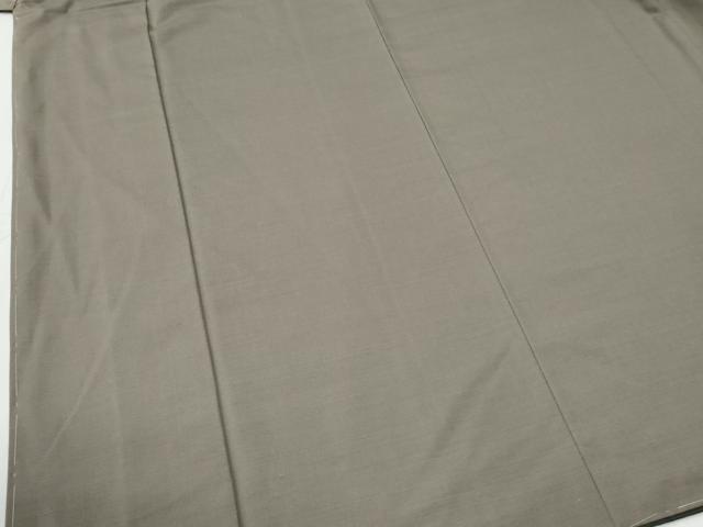 平和屋着物●男性　紬　アンサンブル　色無地　生壁色　正絹　逸品　未使用　CABG0244yc