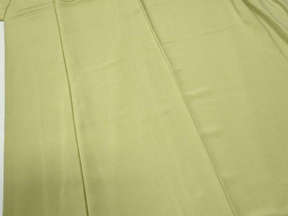 平和屋着物●本草木染作家　瑞寶　色無地　抹茶色　正絹　逸品　CABG0247yc