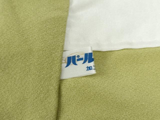 平和屋着物●本草木染作家　瑞寶　色無地　抹茶色　正絹　逸品　CABG0247yc