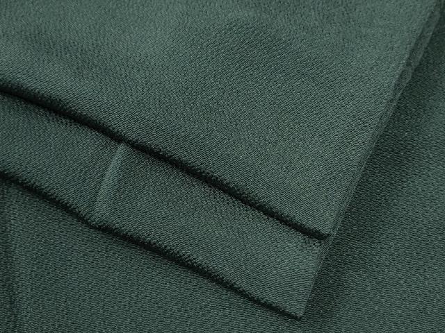 平和屋着物●上質な色無地　革色　鬼しぼ縮緬　正絹　逸品　CABG0248yc