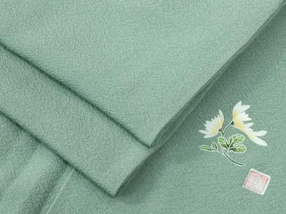 平和屋着物●本草木染作家　圓啓　色無地　薄青色　正絹　逸品　CABG0249yc