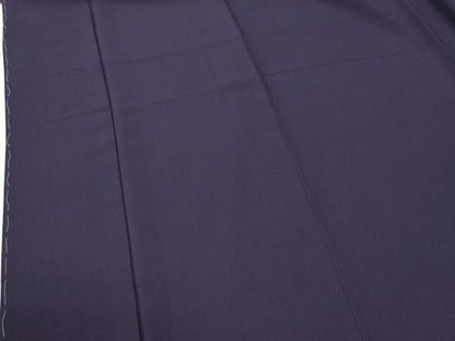 平和屋着物●上質な色無地　深紫色　健勝苑扱い　ロング丈　正絹　逸品　未使用　CABG0258yc