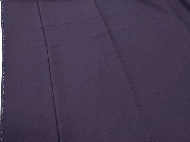 平和屋着物●上質な色無地　深紫色　健勝苑扱い　ロング丈　正絹　逸品　未使用　CABG0258yc