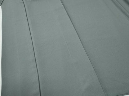 平和屋着物●本草木染作家　瑞寶　色無地　鼠色　正絹　逸品　CABG0261yc