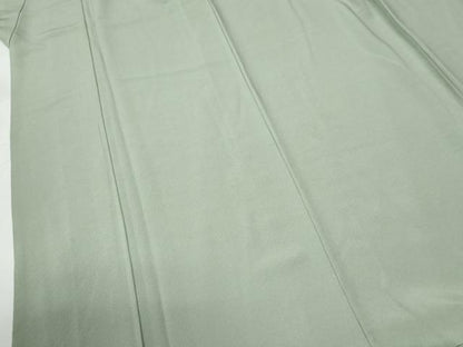 平和屋着物●上質な色無地　裏葉柳色　正絹　逸品　CABG0267yc