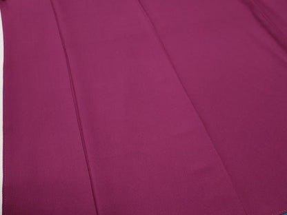 平和屋着物●ファッションデザイナー 花井幸子監修　色無地　中紅色　正絹　逸品　CABG0268yc