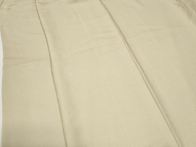 平和屋着物●上質な色無地　鳥の子色　正絹　逸品　CABG0270yc