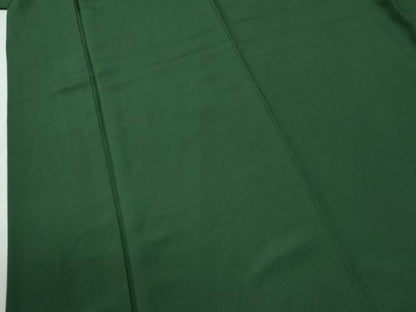 平和屋着物●上質な色無地　千歳緑色　正絹　逸品　未使用　CABG0281yc