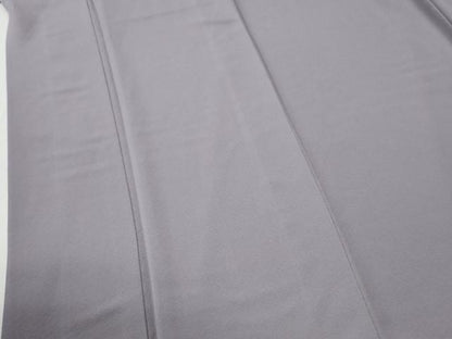 平和屋着物●上質な色無地　牡丹鼠色　正絹　逸品　CABG0285yc