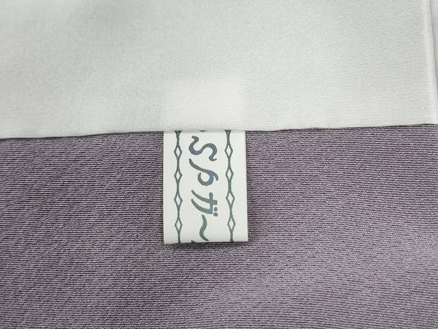 平和屋着物●上質な色無地　牡丹鼠色　正絹　逸品　CABG0285yc