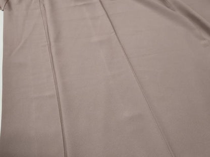 平和屋着物●上質な色無地　梅鼠色　正絹　逸品　CABG0287yc